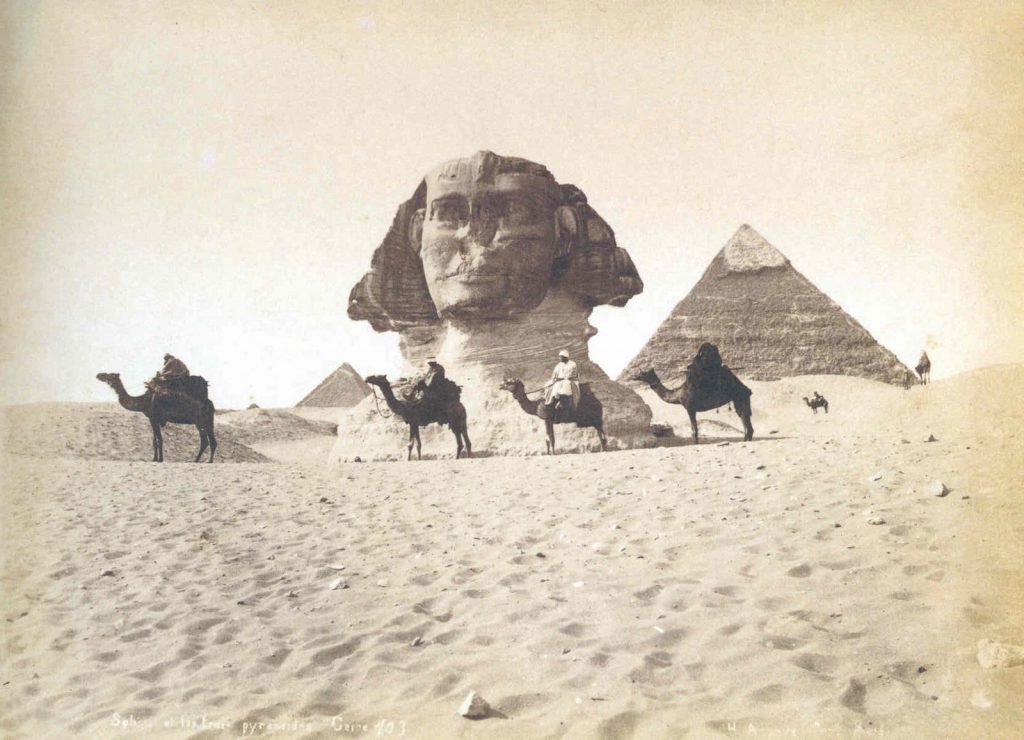 Maxime Du Camp's photograph of the Sphinx in 1849