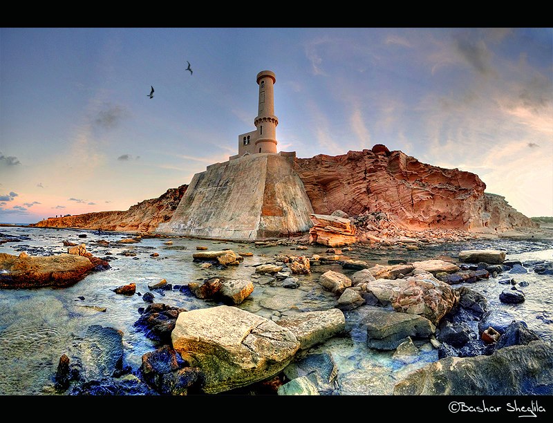 Lighthouse on the Mediterranean coast (Source)