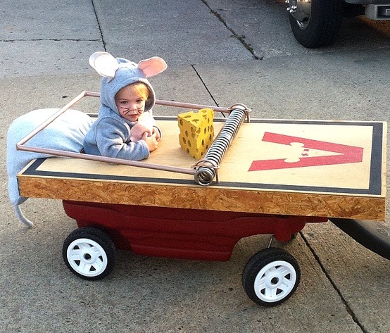 Great idea for getting around the neighborhood trick or treating.