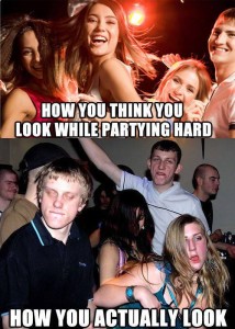 partying