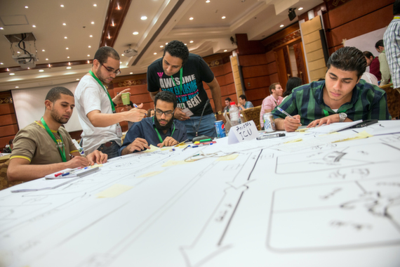 Participants in Cairo's StartUp Cup