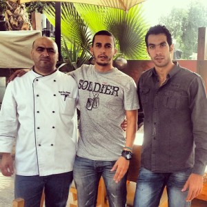 Zeyad El-Tahawy (center) and team