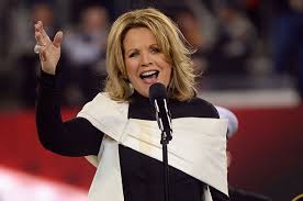 Renée Fleming sings the US national anthem at Super Bowl 2014