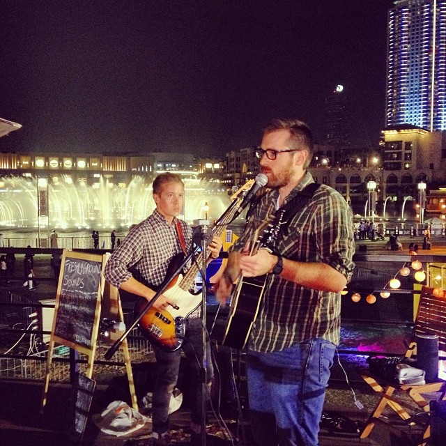 Freshly Ground Sounds pop-up gig on the roof of a shipping container in Burj Park (Via)