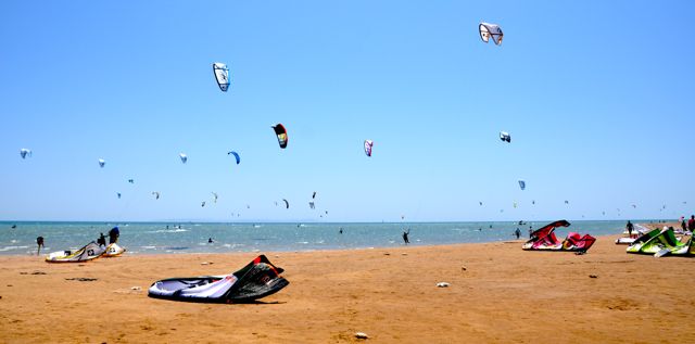 Kitesurfing in El Gouna