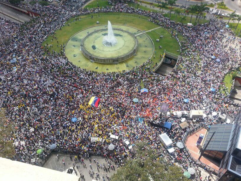 Protestors in Venezuela