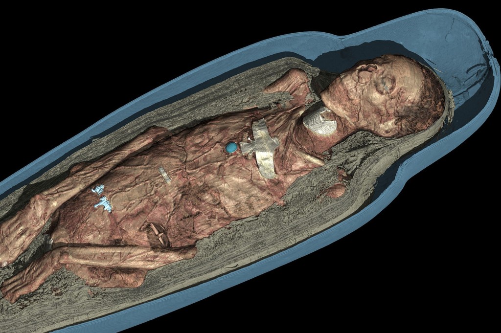 3D Visualization of Tayesmutengebtiu's remains (British Museum)