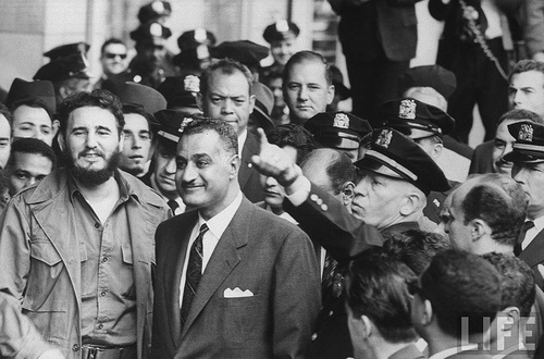 Abdel Nasser & Fidel Castro together at a UN conference
