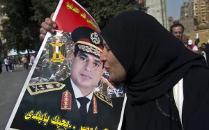 Similar to Assad and Syria, Sisi is the favorite to win in Egypt's presidential elections. (Khaled Desouki/AFP/Getty)