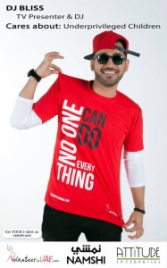 DJ Bliss supporting #ItsCoolToCare (Volunteer in UAE)