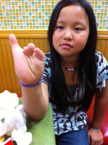 9-year-old Xixi, one of Robohand's clients. (Robohand)