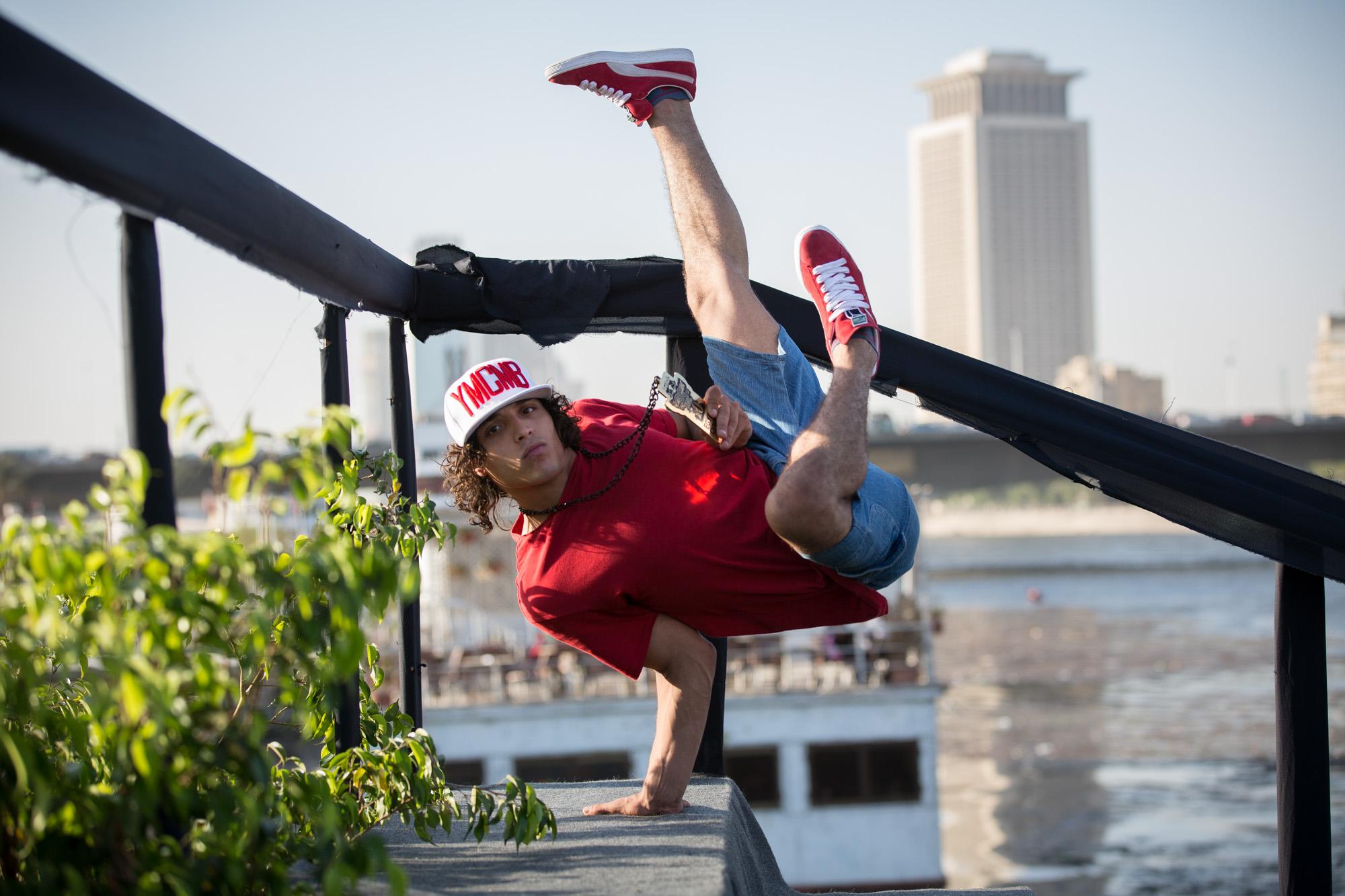 Winner of the 2013 Red Bull BC One, Alexandria's B-boy Klash (Courtesy of Red Bull Egypt)