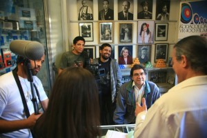 Director Ahmad Abdalla on the set of his debut film 'Heliopolis'.