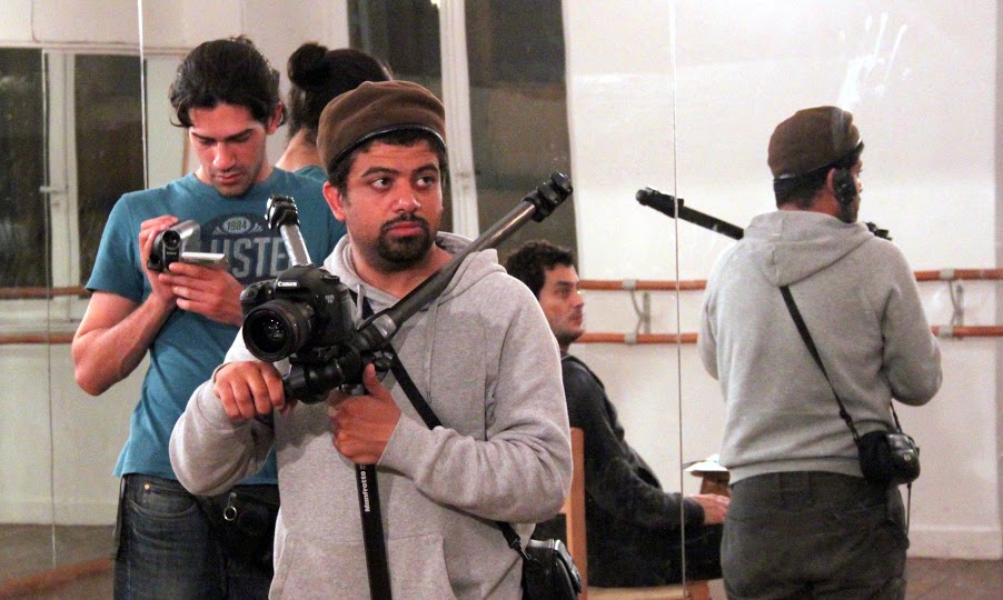Behind the scenes of Abdalla’s second feature the 2010 movie 'Microphone'.