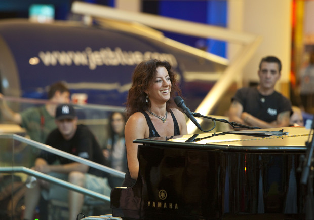 Sarah McLachlan Performs In JetBlue's T5 Terminal at JFK Airport
