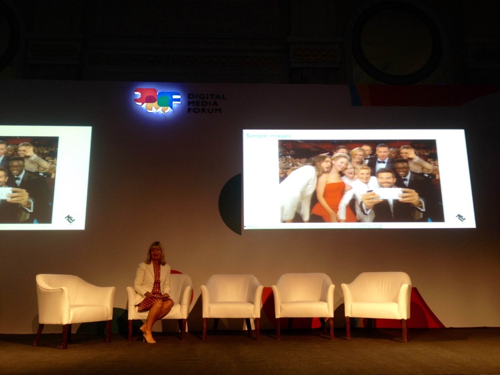Chantal Rickards speaking at the Digital Media Forum in Cairo on Nov. 27, 2014