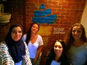 Scoop Team taking a voice selfie with Nokia Lumia 735