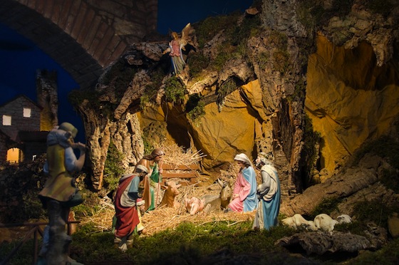 nativity-scene-with-donkeys