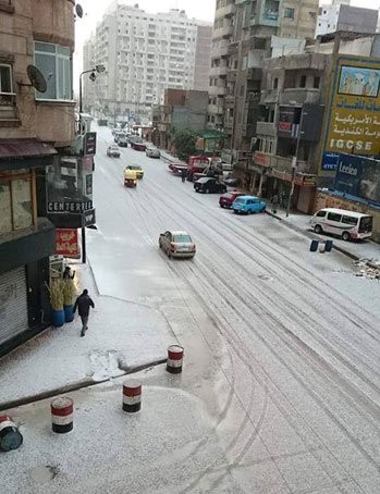 Alexandria and parts of the North Coast were hit with light snow last week. This winter in Egypt is expected to be the coldest in years.
