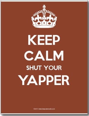 Shhhh! Comedians performing!