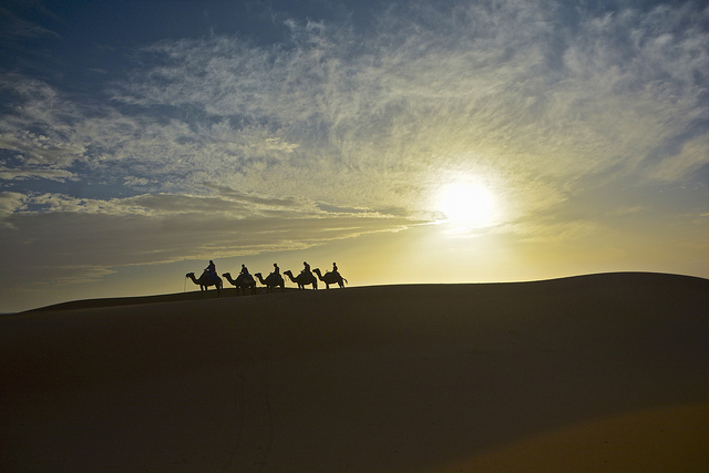 Antonio Cinotti Desert treking in Marzouka