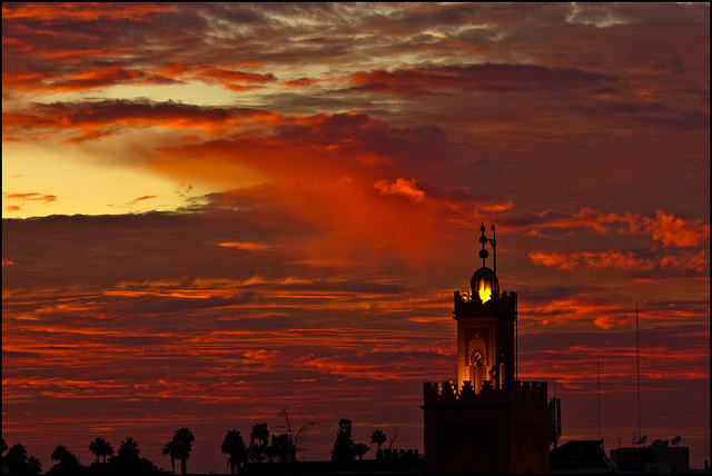 sky over marrakech