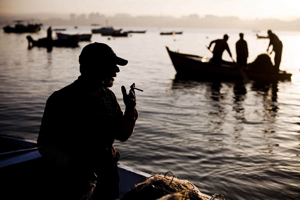 Fishermen in Alexandria, Egypt, 2010