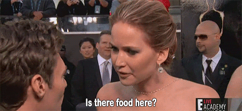 jennifer-lawrence-is-there-food-here-oscars-2013-funny-quote