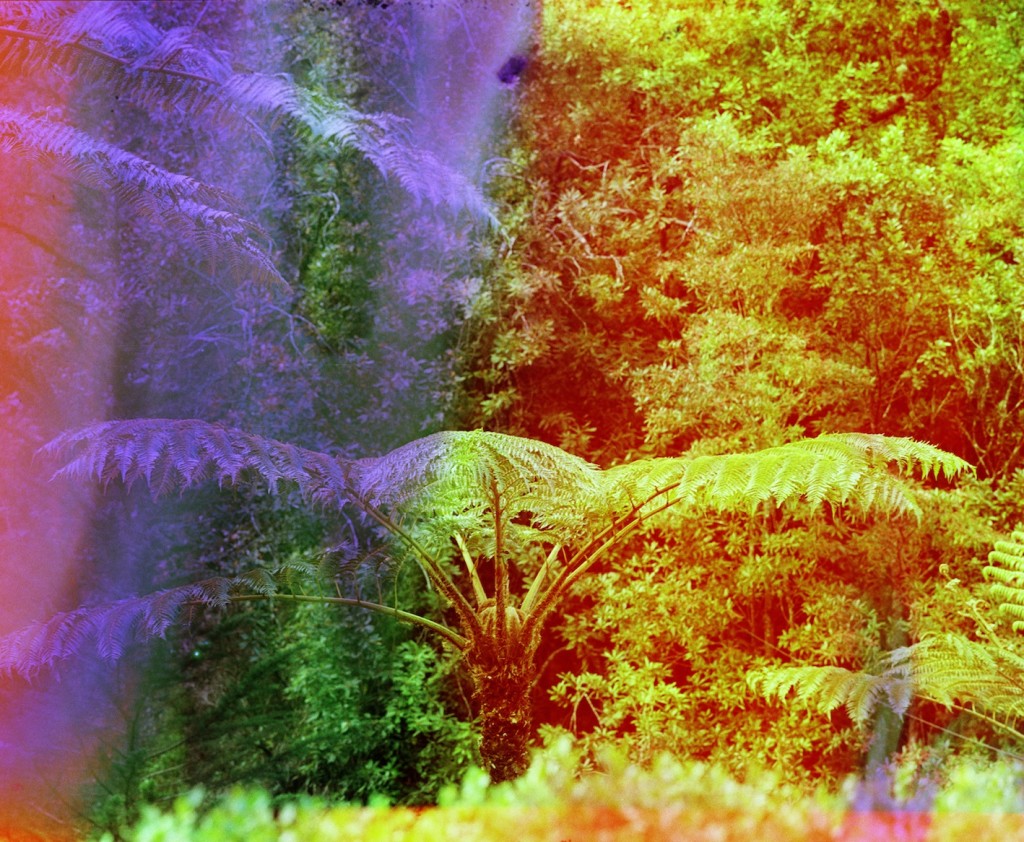 Basim Magdy, 'Fate Brought Us to the Shores of a Lava Lake at Dawn', 2014, C-print from a chemically altered negative, 82 x 100 cm.