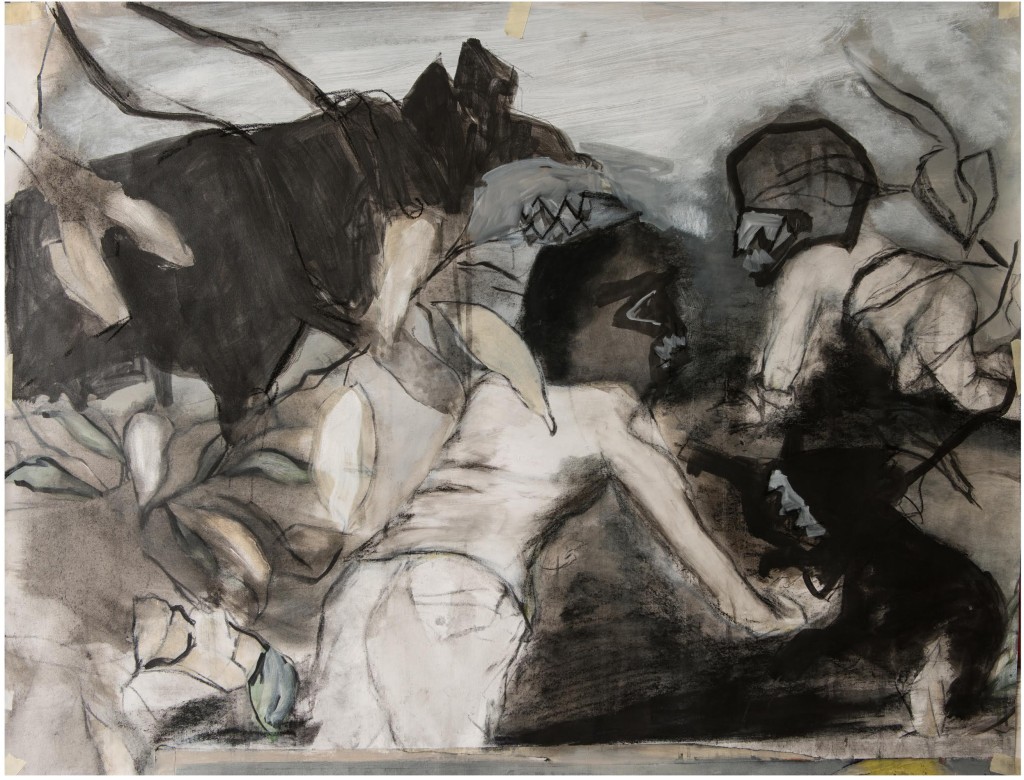 Tamara Al-Samerai, 'Mask', 2015, Acrylic on Canvas, 76 x 99 cm.
