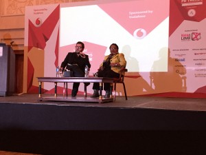 Colleen Harris with Kosta Petrov at the Global PR Trends Summit in Cairo last week.