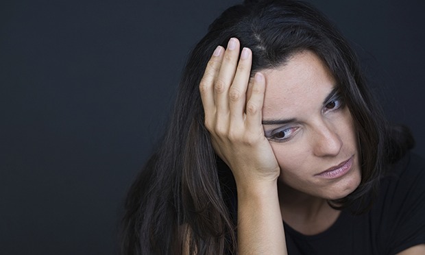 Young depressed woman