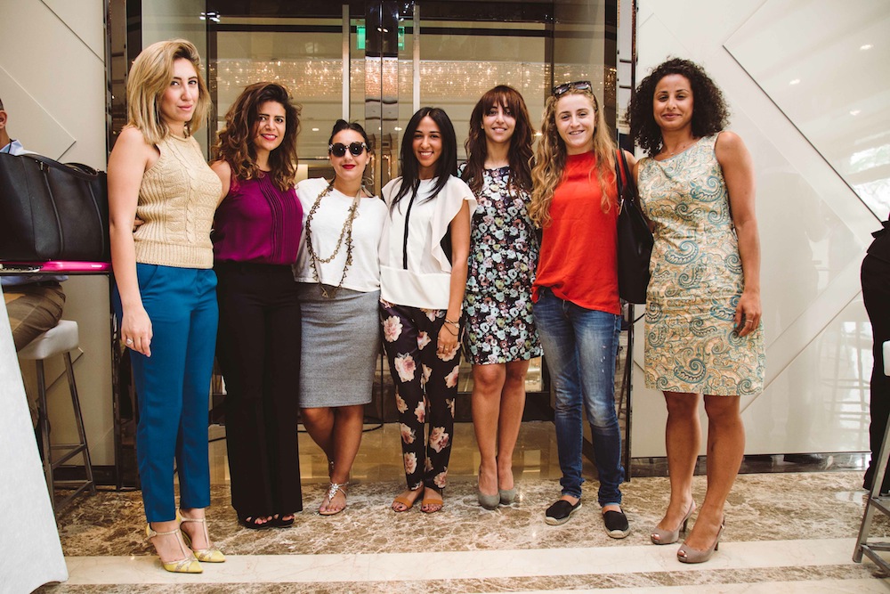 Sara Abul Ela, Jailan El-Rihany, Sabrina Khalil, Radwa El-Ziki, Nayrouz Abouzid, Sherry El Kilany and at the Salvatore Ferragamo High Tea Brunch in Katameya Downtown Mall, Cairo