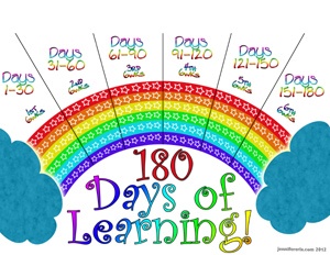 18 ----180 days of school