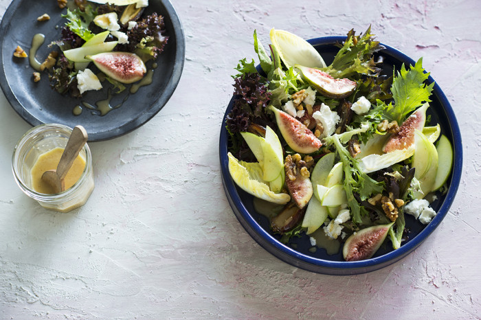 Goats cheese date and fig salad