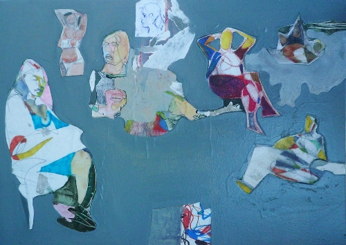 Mansour-El-Habre,-Solitude4_Mixed-media-on-canvas,-2014,-50x70-cm