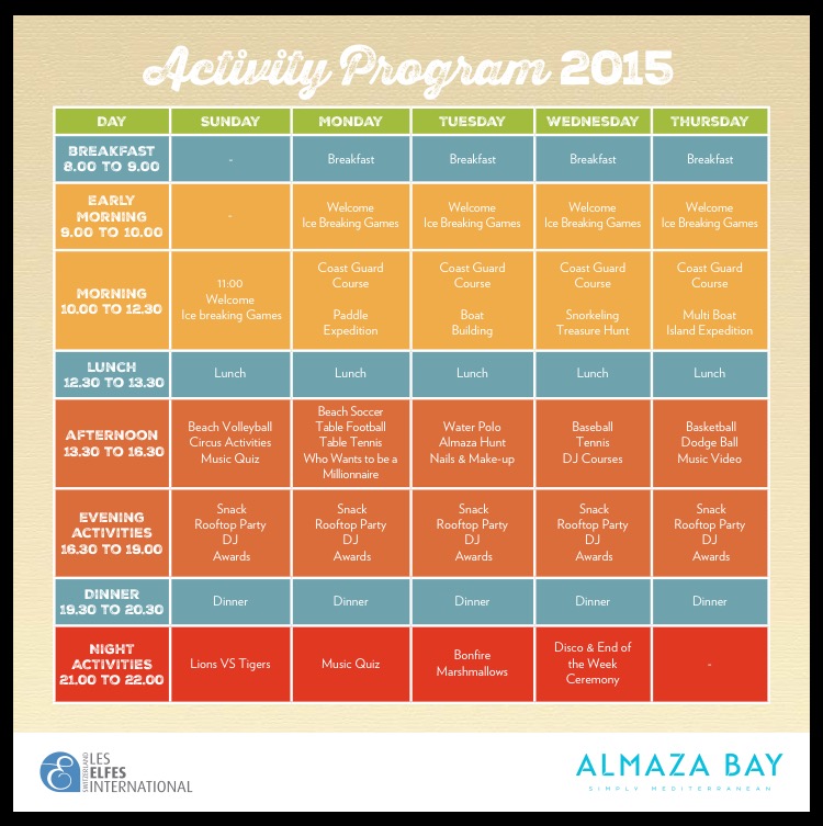 Almaza Bay Les Elfes Program