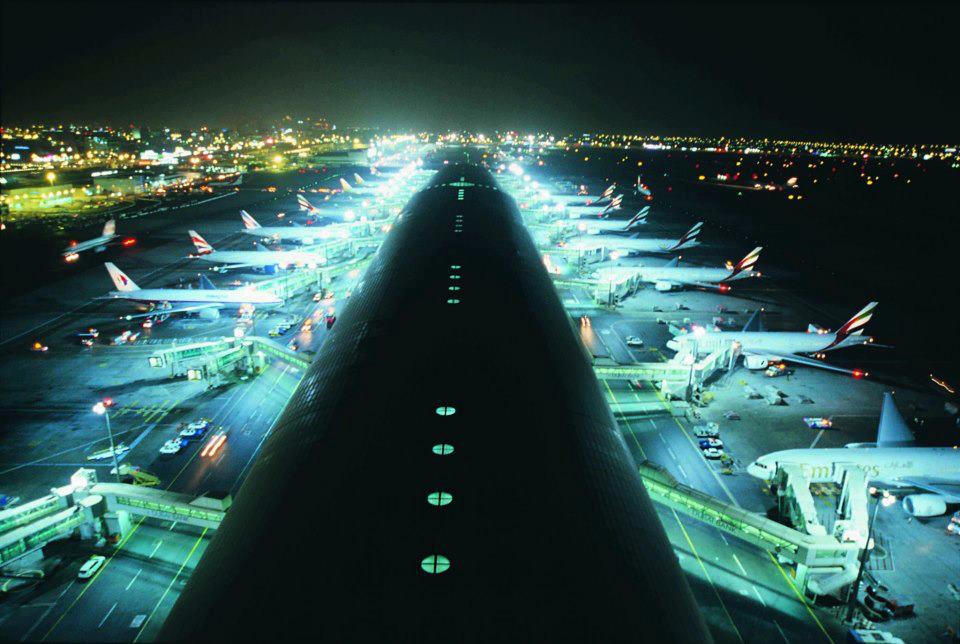 Dubai InterNational Airport At Night