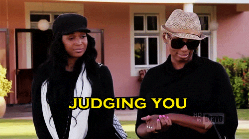 judging you