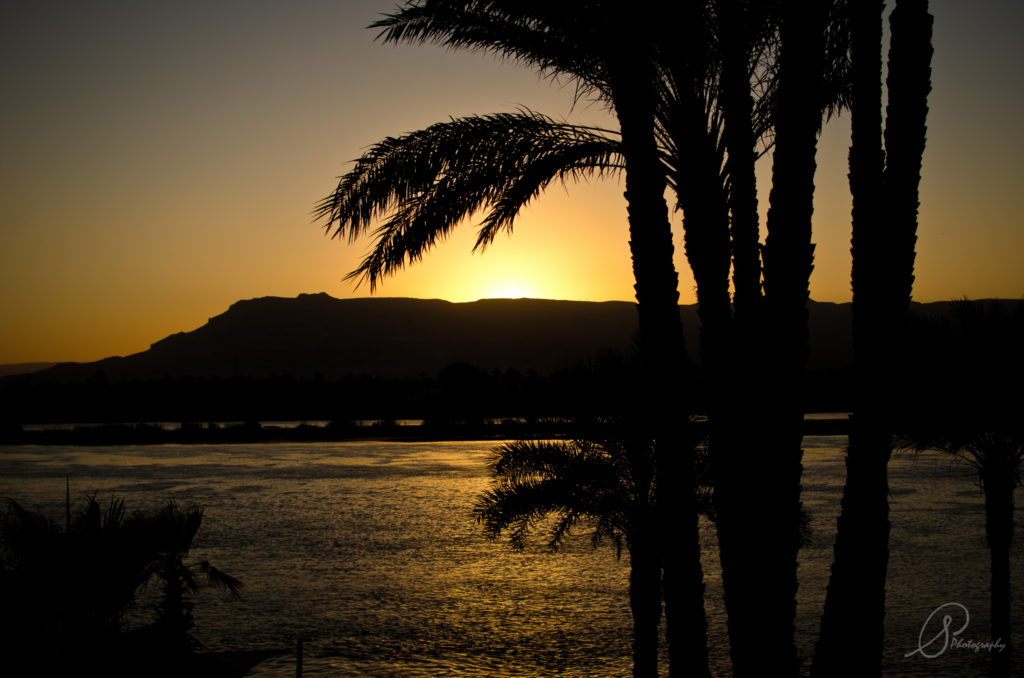 Sunset over the Nile in Luxor