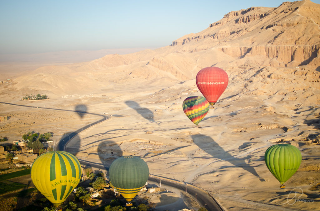 Hot air balloon ride over Luxor
