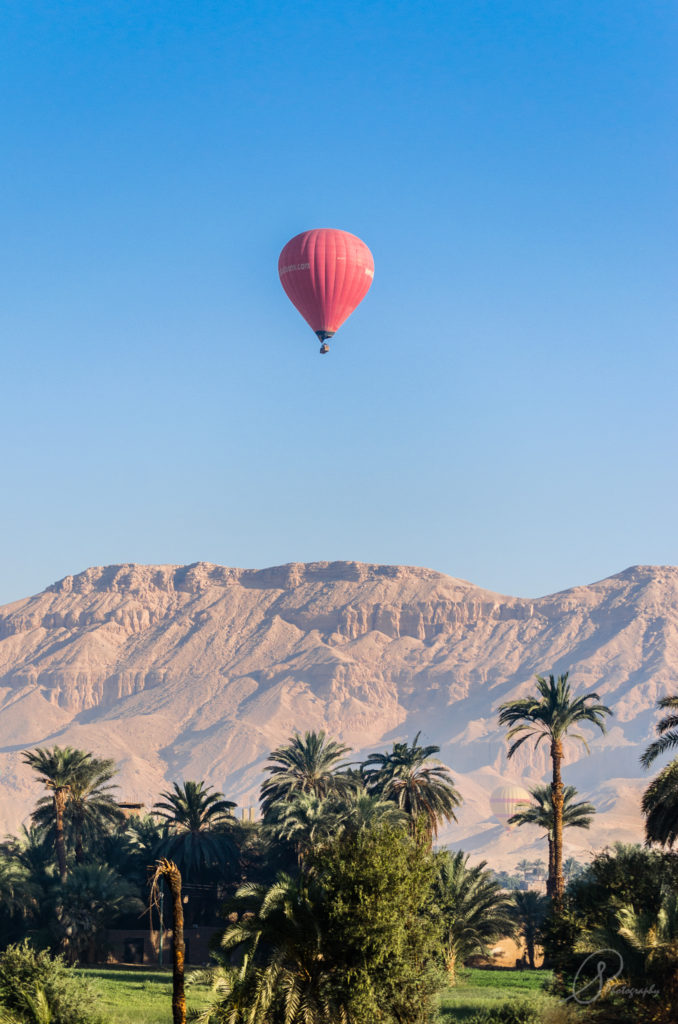 Hot air balloon ride over Luxor