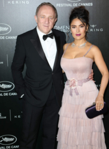 Salma Hayek and husband Francois-Henri Pinault at the Kering diner tonight for Women in Motion following Hayek’s conference in the morning (Instagram)