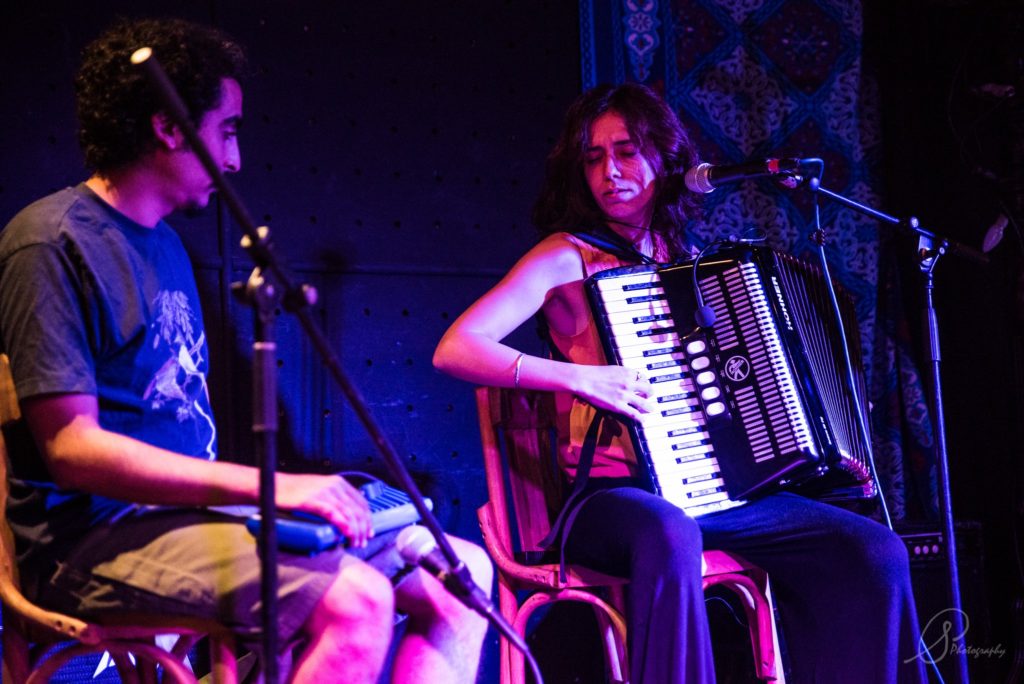 Youssra El Hawary performs at ROOM Art Space on August 15, 2015 (Sallie Pisch Photography)