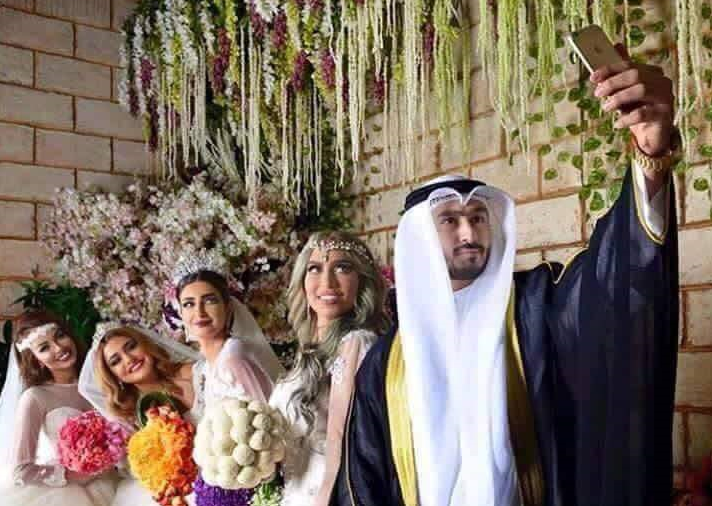 This Kuwaiti Man with Four Brides That Was Envied by All Egyptians Etwakas Ya Ged3an