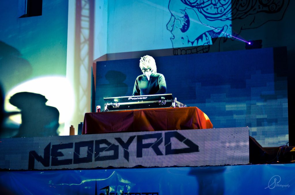 Neobyrd performs at Darb1718 for the release of his album 'The King Is Dead,' January 19, 2013 (Sallie Pisch Photography)