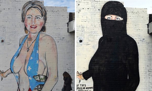 Hilary Clinton Goes from Monokini to Niqab
