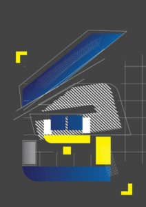 Arabic minimal glitch poster design for Suppression / كبت Via Rabab ElGhamrawy