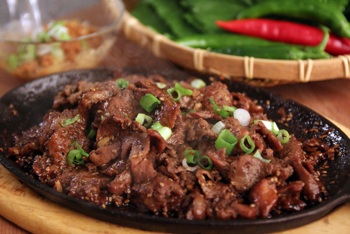 Bulgogi is a Korean dish that usually consists of grilled marinated beef. Via Maangchi.