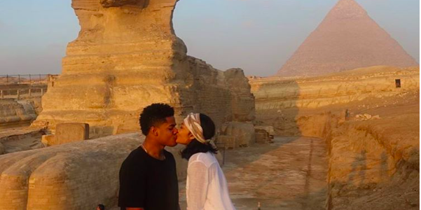 This Victoria’s Secret Angel and Her American Football Player Boyfriend Secretly Visited Egypt